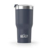 Picture of Beast 20oz Tumbler Stainless Steel Vacuum Insulated Coffee Ice Cup Double Wall Travel Flask by Greens Steel (Navy Blue)