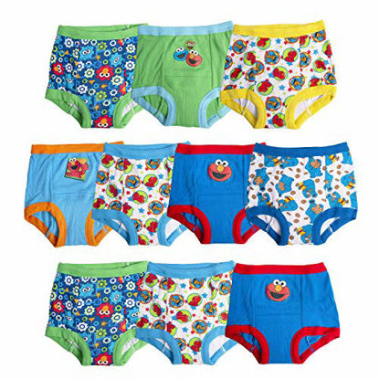 Picture of Sesame Street Unisex-Baby Potty Training Pants Multipack, SesameB10pk, 2T