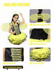 Picture of Bumble Bee Costume for Girls, Kids Honeybee Fancy Dress Up Outfit, Fairy Ballerina Tutu Skirt Set 3-4T