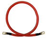 Picture of 6 AWG Gauge Red + Black Pure Copper Battery Inverter Cables Solar, RV, Car, Boat 4 feet 3/8 + 5/16 in Lugs