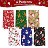 Picture of Cooraby 72 Pack Christmas Gift Bags with Tissue Paper Sealing Stickers 9.4 x 5 x 3 Inch Holiday Candy Goody Paper Bags for Xmas Party Supplies Gift Wrapping Decorations