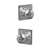 Picture of SCHLAGE F51A PLY 625 COL Plymouth Knob with Collins Trim Keyed Entry Lock, Bright Chrome