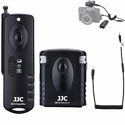 Picture of JJC Wired Wireless Shutter Release Remote Control for Fujifilm Fuji GFX100S GFX100 GFX50S GFX50R X-Pro3 X-Pro2 X-T4 X-T3 X-T2 X-H1 X-T30 X-T20 X-T10 X-T100 X-E3 X-E2 X-A5 X100V X100F Replaces RR-100