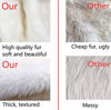 Picture of AOGU 36 Inch Faux Fur Christmas Tree Skirt White Plush Skirt for Merry Christmas Party Christmas Tree Decoration