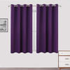 Picture of LEMOMO Purple Thermal Blackout Curtains/52 x 72 Inch/Set of 2 Panels Room Darkening Curtains for Bedroom