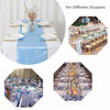 Picture of B-COOL Set of 10 Satin Table Runner Baby Blue 12x108 inch Table Runner for Wedding Reception Party Ceremony Birthday Banquet Decoration