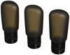 Picture of humangear GoToob Civilized Squeezable Travel Tube (Pack of 3), Black, 3-Ounce