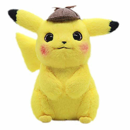 Picture of Goldmind11 Detective Pikachu Plush Stuffed Animal Toy Birthday Gifts for Children (Not Vacuum Packed )