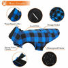 Picture of AOFITEE Reversible Dog Cold Weather Coat, Waterproof British Style Plaid Winter Pet Jacket, Warm Cotton Lined Vest Windproof Collar Outdoor Apparel for Small Medium and Large Dogs