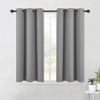 Picture of NICETOWN Silver Grey Small Window Blackout Curtain Panels for Bedroom, Thermal Insulated Grommet Top Blackout Draperies and Drapes (2 Panels, W42 x L45 -Inch)