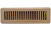 Picture of 6" X 14" Floor Register with Louvered Design - Fixed Blades Return Supply Air Grill - with Damper & Lever - Brown