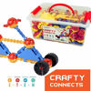 Picture of Crafty Connects STEM Building Toys Set, Tinker and Take Apart to Spark Creativity in Kids and Toddler, Educational Learning Toy for Boys and Girls Ages 3 4 5 6 7 8 9, Gifts for Kindergarten Pre K Age