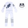 Picture of DJ Marshmallow Costume Kids Game Pajamas Sets Halloween Carnival Cosplay Tight-Fitting with Full Head Masks