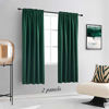 Picture of DONREN 63 Inch Length Dark Emerald Green Blackout Window Curtains for Bedroom - Hunter Green Room Darkening Thermal Insulating Curtain Panels for Living Room with Rod Pocket,2 Panels