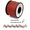 Picture of 20 awg Silicone Electrical Wire 2 Conductor Parallel Wire line 200ft [Black 100ft Red 100ft] 20 Gauge Soft and Flexible Hook Up Oxygen Free Stranded Tinned Copper Wire