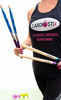 Picture of CardioStix Bundle Plus Weighted(1 PAIR) 5oz per pair American Hickory Wood Cardio Drum Sticks 2B 16 Inches Long w/NEW IMPROVED GRIPS | For Drumming, Fitness, Exercises(Purple/copper)