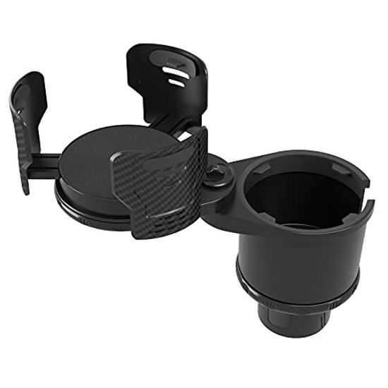 GetUSCart- Car Cup Holder Expander Adapter - 2 in 1 Dual Cup Holder for Car  Large Hydroflask Holder Insert 360°Rotating Adjustable Stable Base  Automotive Cup Holders for Water Bottles