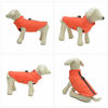 Picture of Dog Winter Vest with Cotton Lining, Waterproof Ultra Warm Dog Winter Coat Windproof Zippered Jacket Breathable Soft Dog Coat for Small Medium Large Dogs Orange L