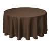 Picture of Biscaynebay Textured Fabric Round Tablecloths 108 Inches in Diameter, Brown Water Resistant Tablecloths for Dining, Kitchen, Wedding, Parties etc. Machine Washable