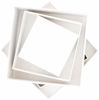 Picture of Made in USA Recycled Paper Kraft Boxes - 6.25, 7.25 & 8.25 - Nested Squared Boxes with Lids (Large Set of 3 - Pearl White)