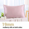 Picture of ZIMASILK 100% Mulberry Silk Pillowcase for Hair and Skin Health,Both Side 19 Momme Silk,1pc (Standard 20''x26, Light Plum)