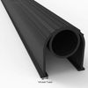 Picture of BOWSEN Garage Door Seals Bottom Weatherproof Weatherstrip High Performance EPDM Rubber Black 1/4 Inch T-End,10ft Long