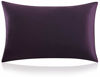 Picture of ZIMASILK 100% Mulberry Silk Pillowcase for Hair and Skin Health,Soft and Smooth,Both Sides Premium Grade 6A Silk,600 Thread Count,with Hidden Zipper,1pc(Standard 20''x26'',Eggplant Purple)