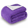 Picture of SOCHOW Sherpa Fleece Throw Blanket, Double-Sided Super Soft Luxurious Plush Blanket Throw Size, Purple