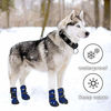 Picture of Dog Shoes for Large Dogs Winter Snow Dog Booties with Adjustable Straps Rugged Anti-Slip Sole Paw - Sports Running Hiking Pet Dog Boots Protectors Comfortable Fit for Medium Large Dog (XL, Blue)