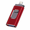 Picture of iOS Flash Drive for iPhone Photo Stick 512GB Memory Stick USB 3.0 Flash Drive Thumb Drive for iPhone iPad Android and Computers (red 512gb)