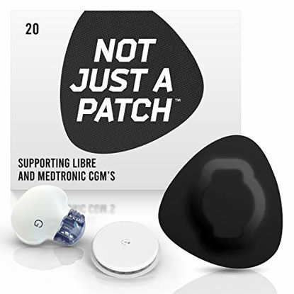 Picture of NOT JUST A PATCH for Freestyle Libre, Dexcom and Medtronic Sensors. 10+ Days - Longest Lasting - Hypoallergenic - Original and Unique Design ($1/Week) - Black - 9 Colours to Choose from