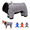 Picture of Beirui Waterproof Small Dog Coats for Puppy - Windproof Warm Full Body Coat for Small Dogs - Quality Puppy Winter Clothes Reflective Outdoor Snow Jacket(Gray,Chest 13.5)