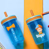 Picture of Zak Designs 15oz Blippi Kelso Tumbler Set, BPA-Free Leak-Proof Screw-On Lid with Straw Made of Durable Plastic and Silicone, Perfect Bundle for Kids, 2 Count (Pack of 1)