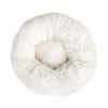 Picture of otoez Round Plush Donut Pet Bed Fur Donut Cuddler Warm Soft Dog Cat Cushion Bed Calming Bed Non-Slip Bottom (23.6", White)