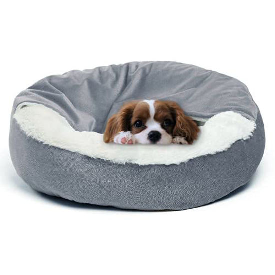 GetUSCart Peswety Cuddle Dog Bed Cat Bed Donut Small Pet Medium