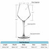 Picture of MICHLEY Unbreakable Stemmed Wine Glass 100% Tritan Plastic Dishwasher available Glassware 15 oz, Set of 4