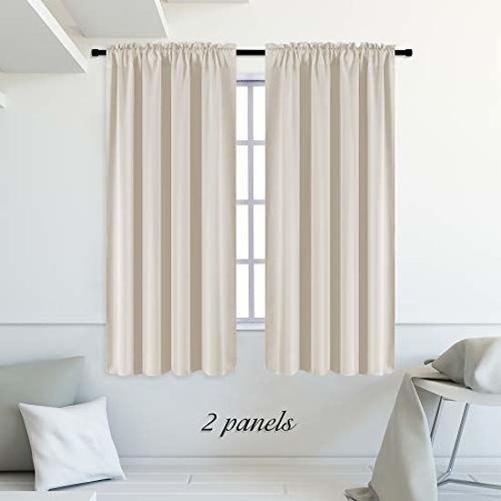 GetUSCart- DONREN Cream Beige Room Darkening Curtains for Bedroom