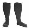 Picture of HOYISOX Plus Size Compression Socks 20-30 mmHg for Men and Women, Wide Calf Extra Large 2X, Comfortable Cotton (Charcoal, 2X-Large)