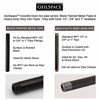 Picture of GeilSpace 6 Pack 1/2" × 18" Pre-Cut Black Metal Pipe, Industrial Steel Fits Standard Half Inch Black Threaded Pipes and Fittings - Vintage DIY Industrial Shelving (1/2" × 18", Black)