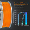 Picture of DURAMIC 3D PLA Plus (PLA+) Filament 1.75mm Orange, 3D Printing Filament Professional Tough PLA Plus 1.75mm Dimensional Accuracy +/- 0.05 mm, 1kg Spool