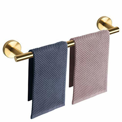 MyGift Wall Mounted Industrial Black Metal Bathroom Hardware Hand Towel Rack with 12.5 inch Pipe Design, Single Bar Towel Holder