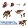 Picture of ISKM Mini Plastic Toys Figures Sets Movable Head Mouth & Jaws Non-Toxic Safe for Kids (12 PCS)