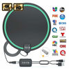 Picture of TV Antenna Digital HD Indoor 100 Miles Range,【Newest 2020】 Digital HDTV Antenna with Amplifier Signal Booster, Support 4K 1080P, UHF & VHF Freeview Local Channels, 14.5ft Cable