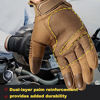 Picture of AXBXCX Touch Screen Full Finger Gloves for Motorcycles Cycling Motorbike ATV Bike Camping Climbing Hiking Work Outdoor Sports Men Women Brown S