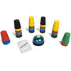 Picture of LumaToy Quick Cups Games for Kids with 24 Picture Cards, 30 Cups (6 Sets of 5 Colors Each), Bell & Instruction