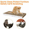 Picture of PatiencET Cat Scratcher 4 PCS Reversible Scratcher Scratching with Scratch Texture Design Durable Scraper