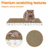 Picture of PatiencET Cat Scratcher 4 PCS Reversible Scratcher Scratching with Scratch Texture Design Durable Scraper