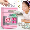 Picture of MAGIBX Piggy Bank Toys for 6 7 8 9 10 11 Year Old Girl Gifts, Money Saving Box for Teen Girls Toys Age 6-8-10-12, Christmas Birthday Gifts for 7 8 Year Old Girls Stuff ATM Machine for Kids 5-7, Pink