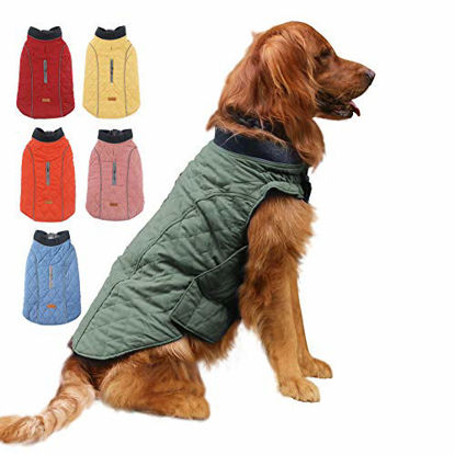 Picture of EMUST Dog Jackets for Winter, Cold Weather Coats for Dogs, Soft Winter Jackets for Medium Large Dogs, Dog Winter Vest for Small Medium Large Dogs, L