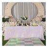 Picture of Poise3EHome 50×80'' Rectangle Sequin Tablecloth for Party Cake Dessert Table Exhibition Events, Iridescent